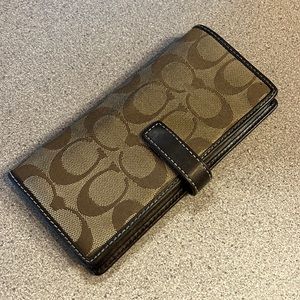 Coach checkbook wallet